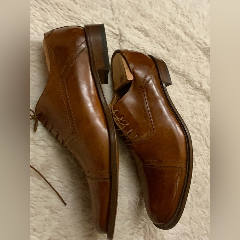 Allen Solly Tan Leather Oxfords - Picture 4 of 8